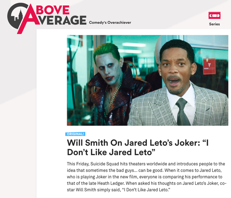 Illustration for article titled Suicide Squad Fake: Will Smith Did Not Say He Hates Jared Leto (Though We’d Believe It)